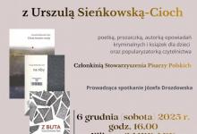 APK - Miejska Biblioteka Publiczna Filia nr 2 w Augustowie zaprasza 6 grudnia (sobota) o godz. 16.00 na spotkanie literackie z Urszulą Sieńkowską - Cioch, poetką, prozaiczką, autorką opowiadań kryminalnych i książek dla dzieci oraz popularyzatorką czytelnictwa, członkinią Stowarzyszenia Pisarzy Polskich: "Z buta - podróż poetycka po Augustowie" Spotkanie odbędzie się w Filii nr 2 MBP APK, ul. Komunalna 2. Prowadzenie spotkania - Józefa Drozdowska. Wstęp wolny, zapraszamy! APK - Miejska Biblioteka Publiczna Filia nr 2 w Augustowie zaprasza 6 grudnia (sobota) o godz. 16.00 na spotkanie literackie z Urszulą Sieńkowską - Cioch, poetką, prozaiczką, autorką opowiadań kryminalnych i książek dla dzieci oraz popularyzatorką czytelnictwa, członkinią Stowarzyszenia Pisarzy Polskich: "Z buta - podróż poetycka po Augustowie" Spotkanie odbędzie się w Filii nr 2 MBP APK, ul. Komunalna 2. Prowadzenie spotkania - Józefa Drozdowska. Wstęp wolny, zapraszamy!