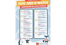 Plakat  ferie 2022 w mieście